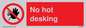 PA6045: No hot desking sign