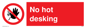 PA6045: No hot desking sign