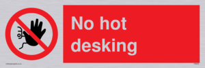 PA6045: No hot desking sign