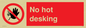PA6045: No hot desking sign