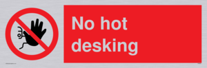 PA6045: No hot desking sign