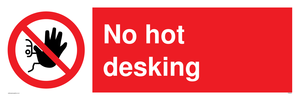 PA6045: No hot desking sign