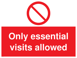 PA6060: Only essential visits allowed