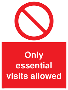 PA6060: Only essential visits allowed