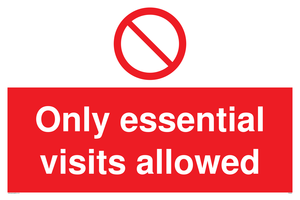 PA6060: Only essential visits allowed