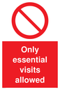 PA6060: Only essential visits allowed