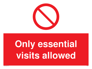 PA6060: Only essential visits allowed
