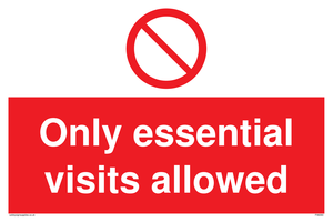 PA6060: Only essential visits allowed