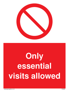 PA6060: Only essential visits allowed