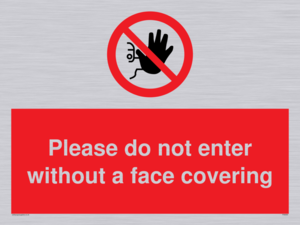 PA6094: Please do not enter without a face covering