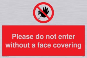PA6094: Please do not enter without a face covering