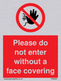 PA6094: Please do not enter without a face covering
