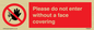 PA6094: Please do not enter without a face covering