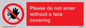 PA6094: Please do not enter without a face covering