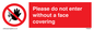 PA6094: Please do not enter without a face covering