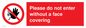 PA6094: Please do not enter without a face covering