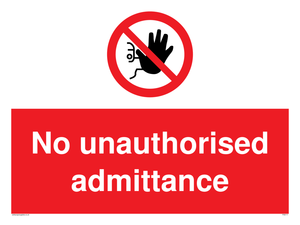 PA6111: No unauthorised admittance