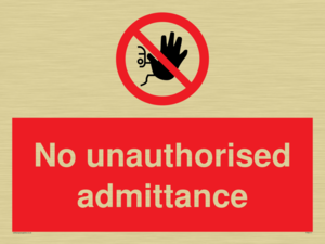 PA6111: No unauthorised admittance