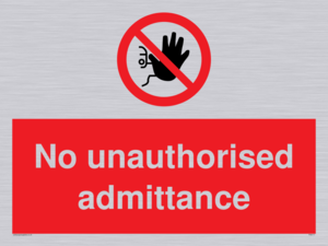 PA6111: No unauthorised admittance