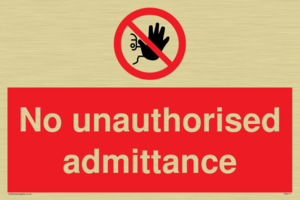 PA6111: No unauthorised admittance