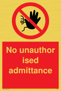 PA6111: No unauthorised admittance