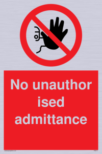 PA6111: No unauthorised admittance