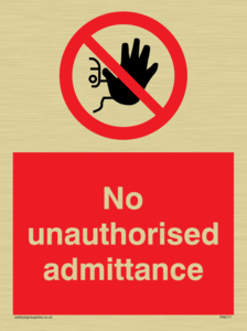 PA6111: No unauthorised admittance