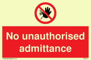 PA6111: No unauthorised admittance