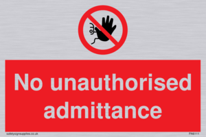 PA6111: No unauthorised admittance