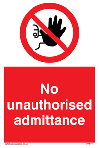 PA6111: No unauthorised admittance
