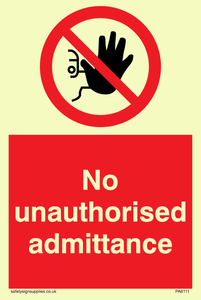 PA6111: No unauthorised admittance