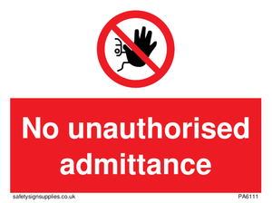 PA6111: No unauthorised admittance