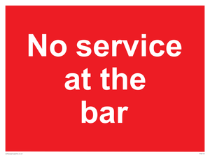 PA6144: No service at the bar