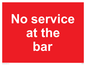 PA6144: No service at the bar