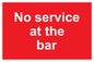 PA6144: No service at the bar
