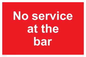 PA6144: No service at the bar