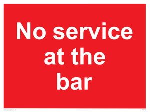 PA6144: No service at the bar