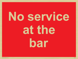 PA6144: No service at the bar