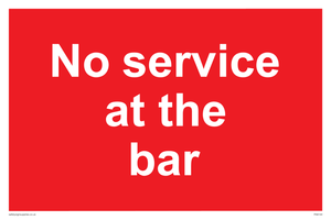 PA6144: No service at the bar