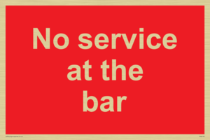 PA6144: No service at the bar