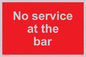 PA6144: No service at the bar