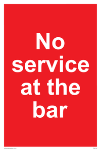 PA6144: No service at the bar