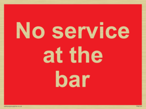 PA6144: No service at the bar