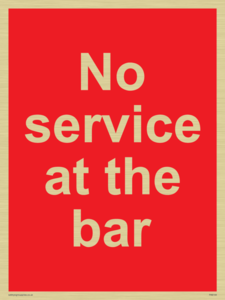PA6144: No service at the bar
