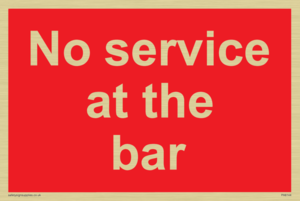 PA6144: No service at the bar