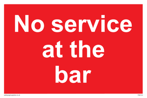 PA6144: No service at the bar