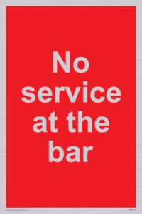 PA6144: No service at the bar