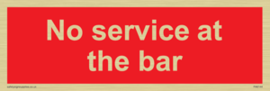 PA6144: No service at the bar