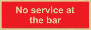 PA6144: No service at the bar