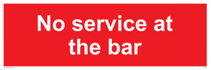 PA6144: No service at the bar